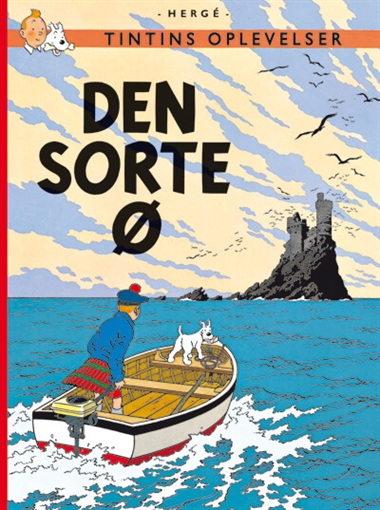 Tintin: Den sorte ø - softcover forside